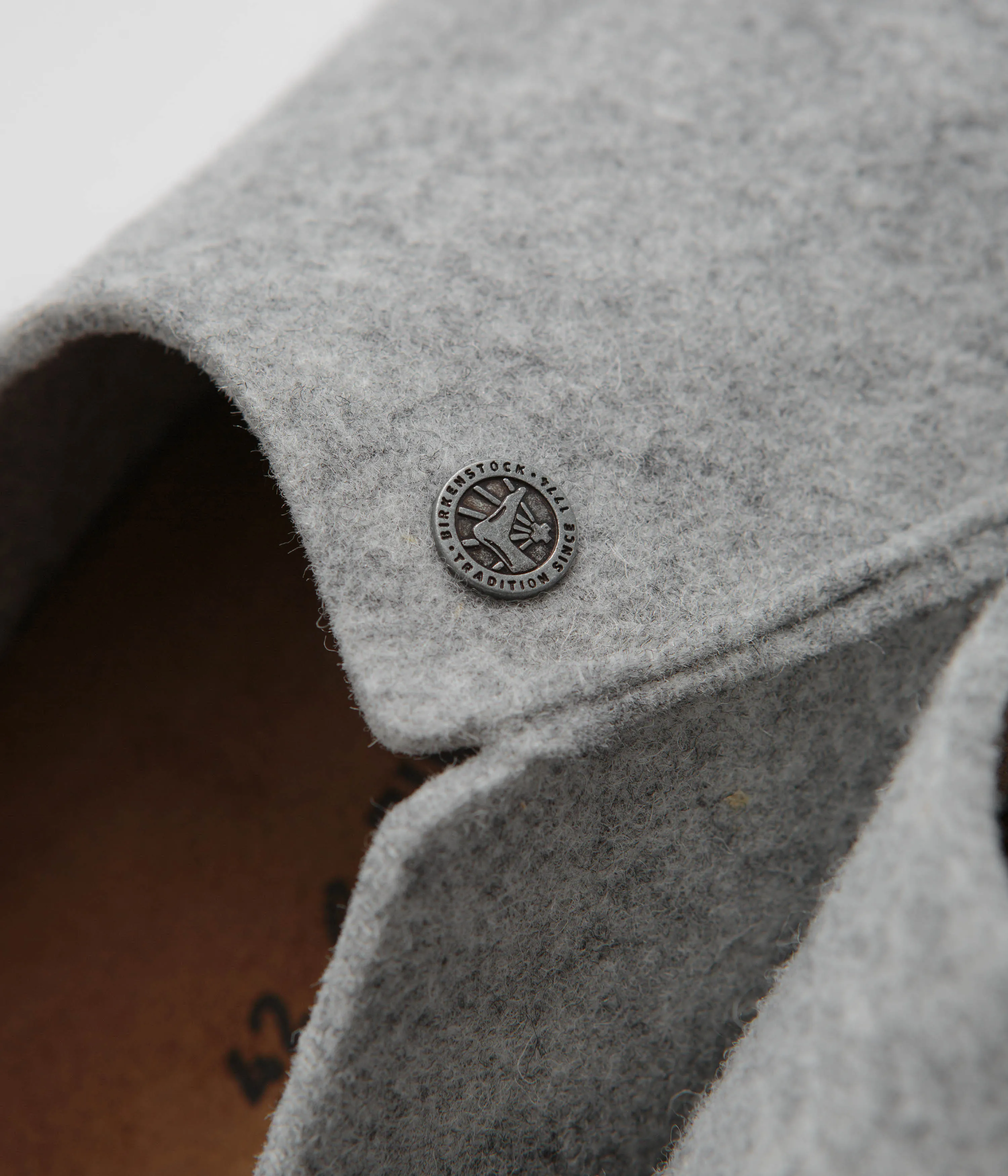 Chaussons Birkenstock Zermatt en feutre - Chaussures Birkenstock gris clair