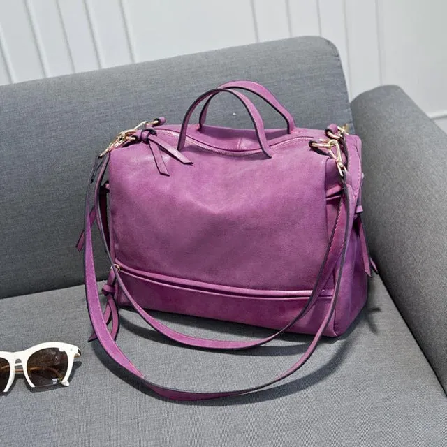 Bolish Brand Fashion Sac à Bandoulière Femme en Cuir Nubuck Sac à Main Femme Sac Messager Vintage Sacs Bandoulière Moto Sac Femme Fashion Nova Bags