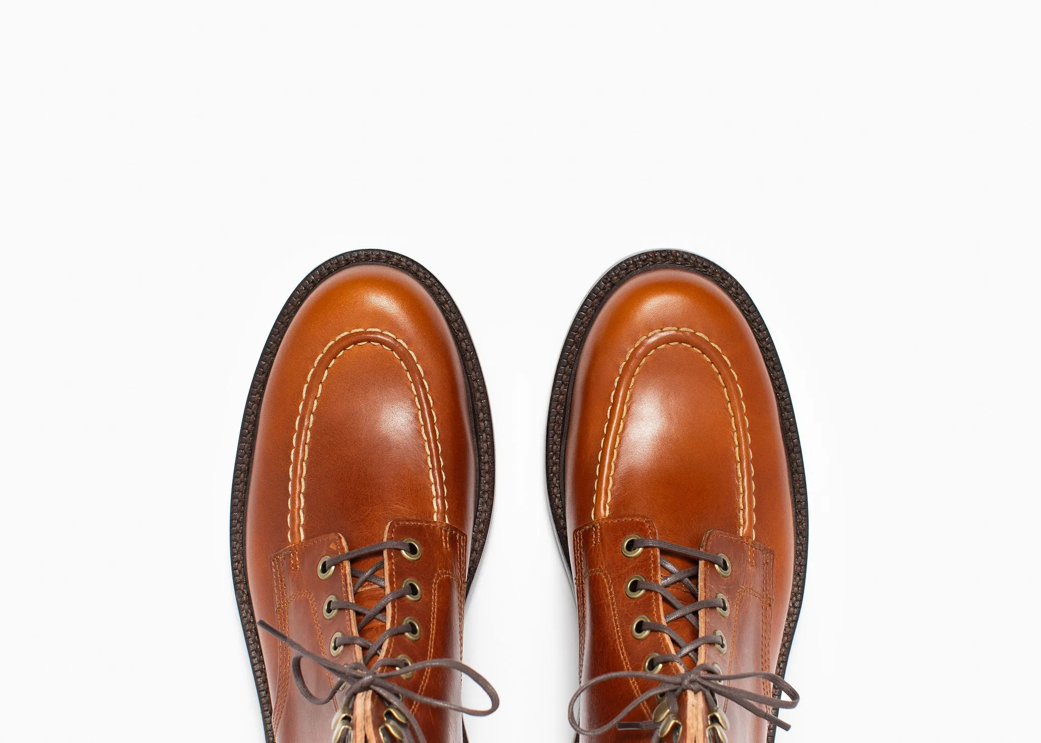 Botte en laiton bronzé veau Brooklyn