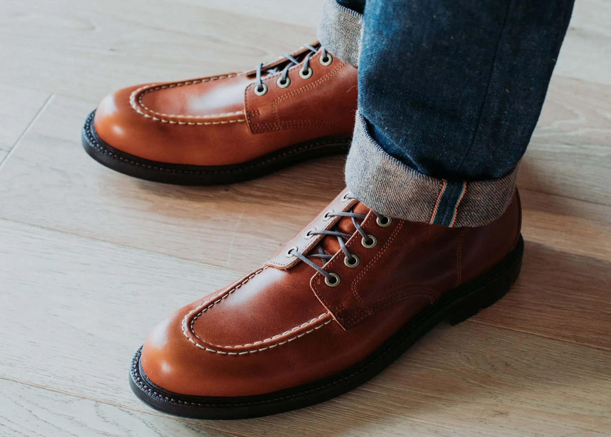 Botte en laiton bronzé veau Brooklyn