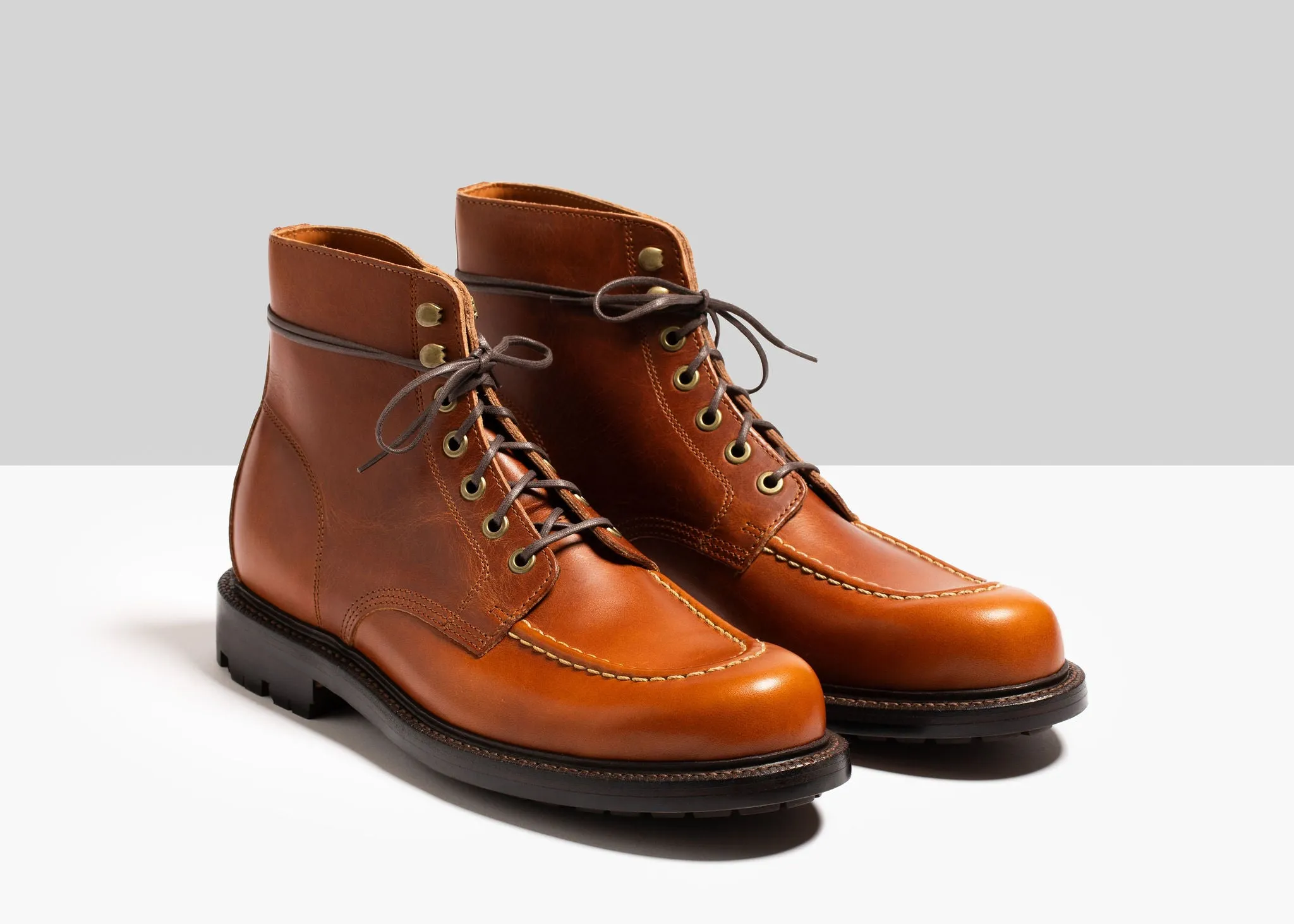 Botte en laiton bronzé veau Brooklyn