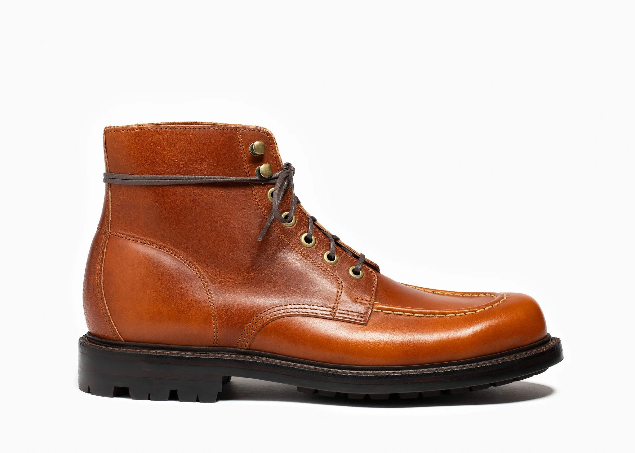 Botte en laiton bronzé veau Brooklyn