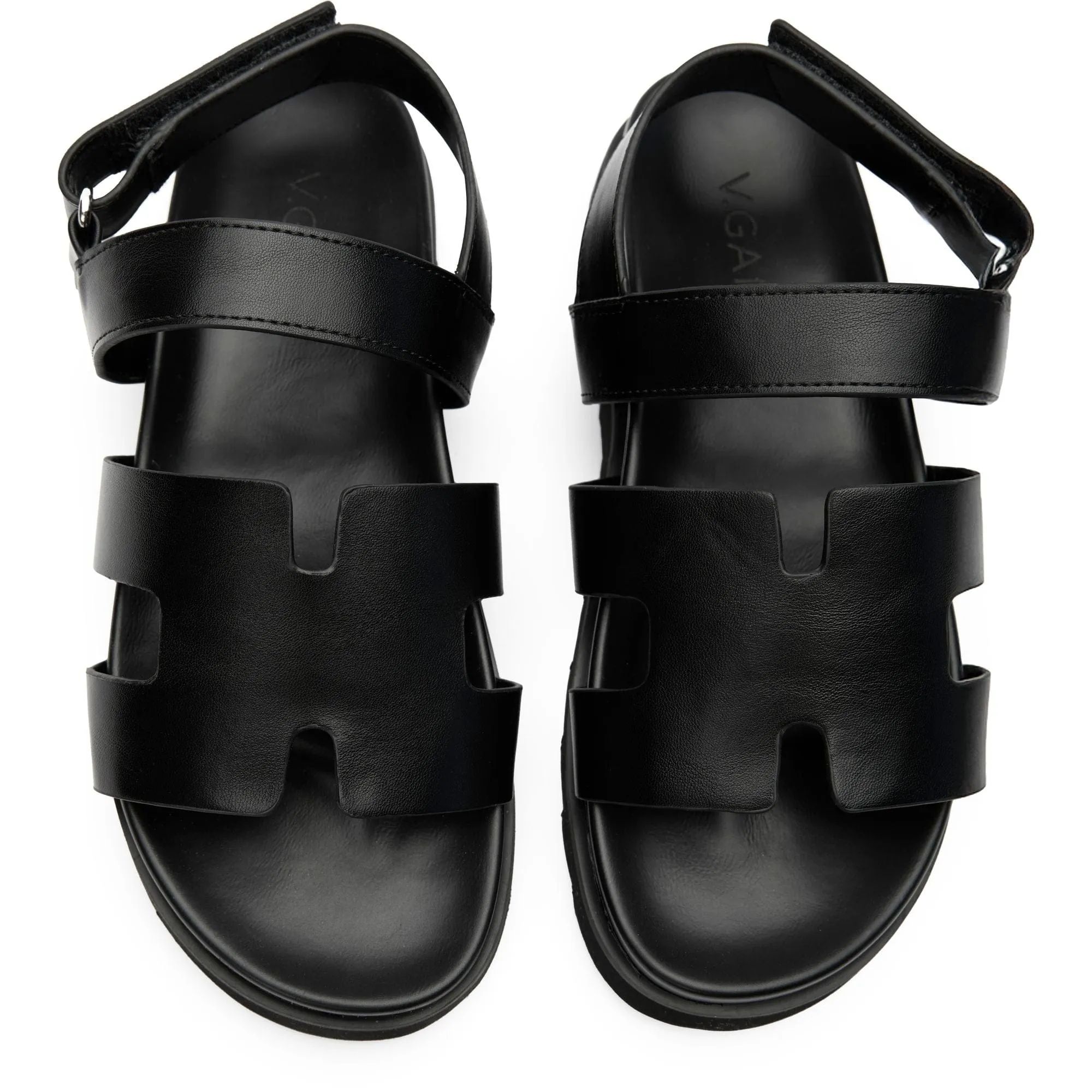 Sandales à bride cheville en similicuir vegan pour femmes Brésil | Noir