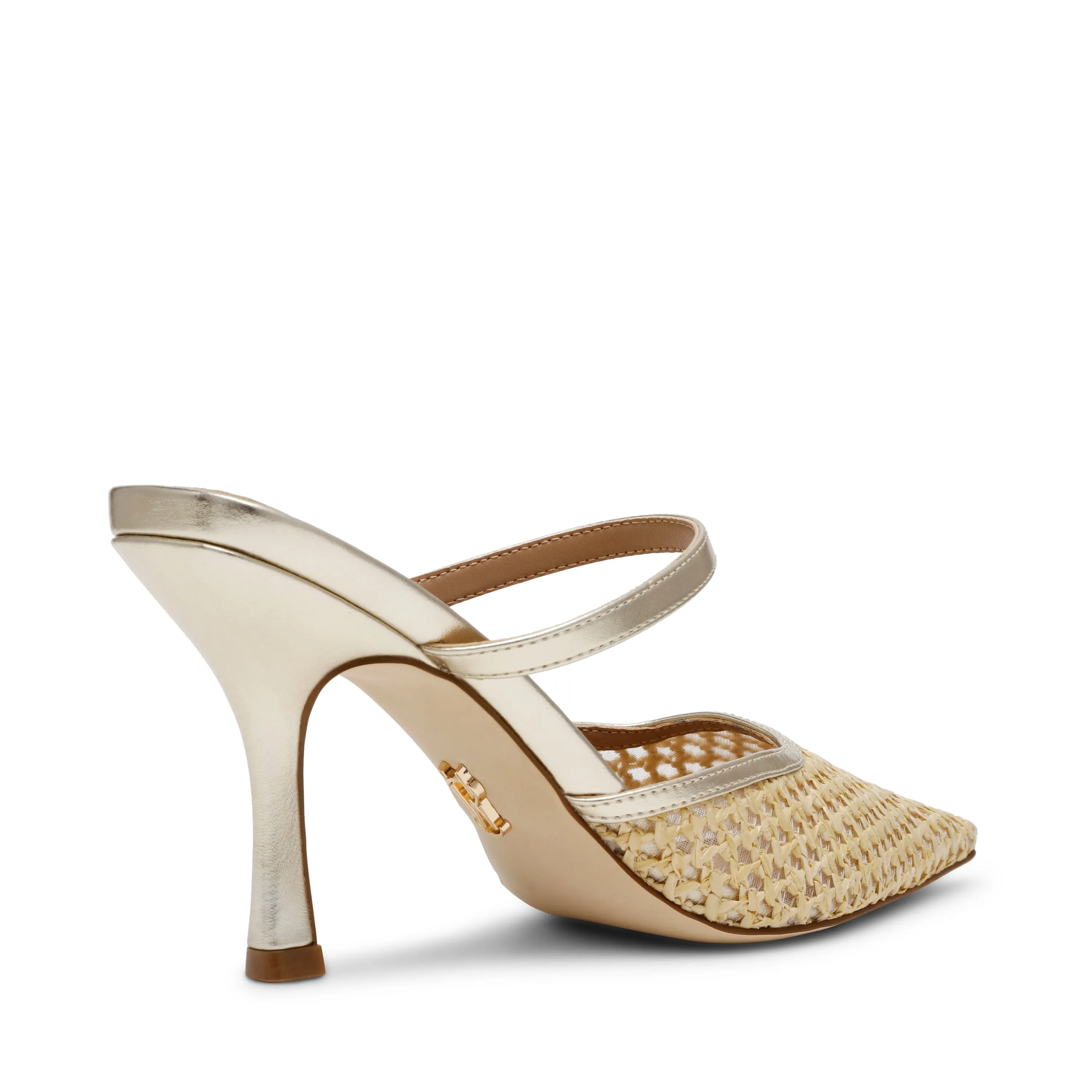 Brinley Mule RAFFIA Doré