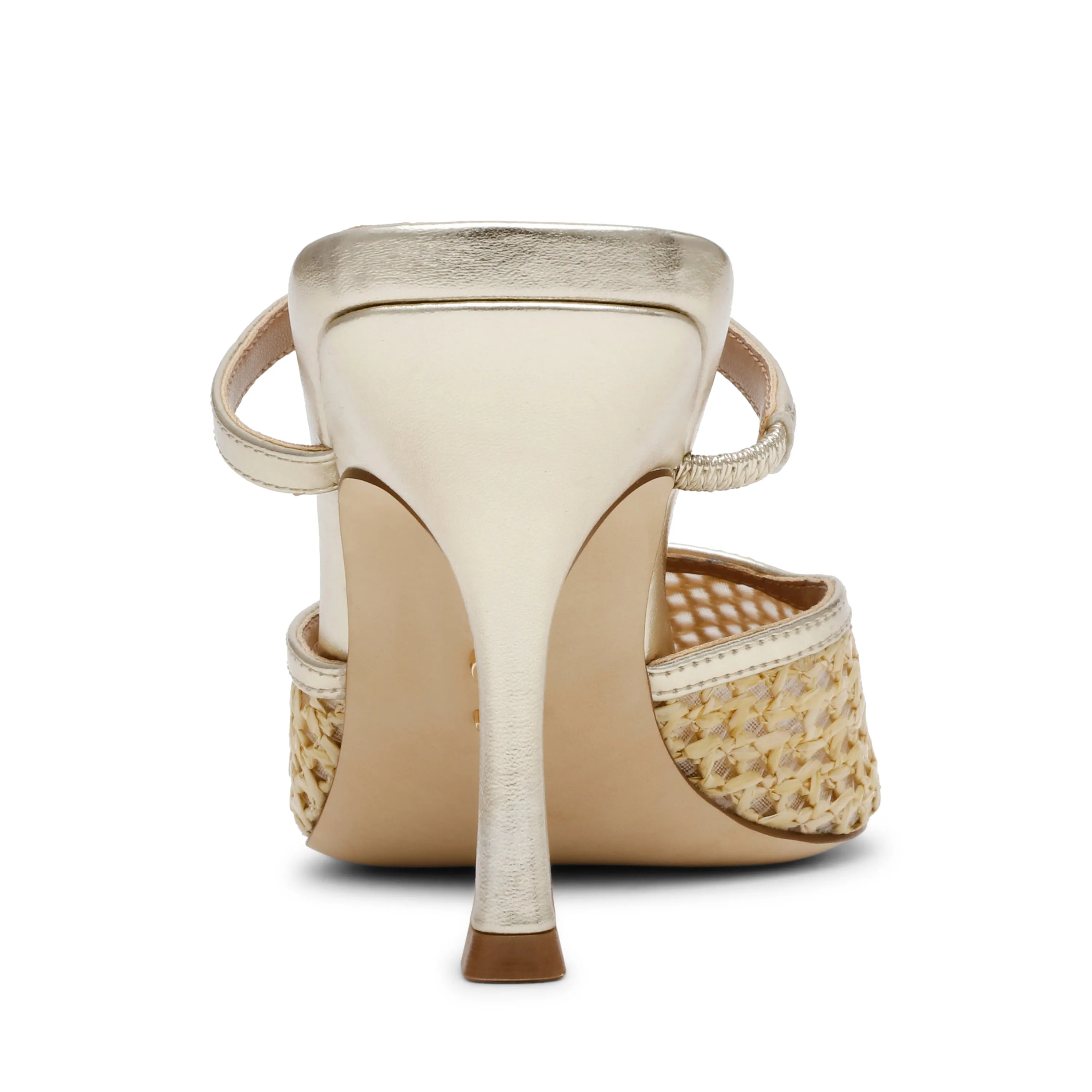 Brinley Mule RAFFIA Doré