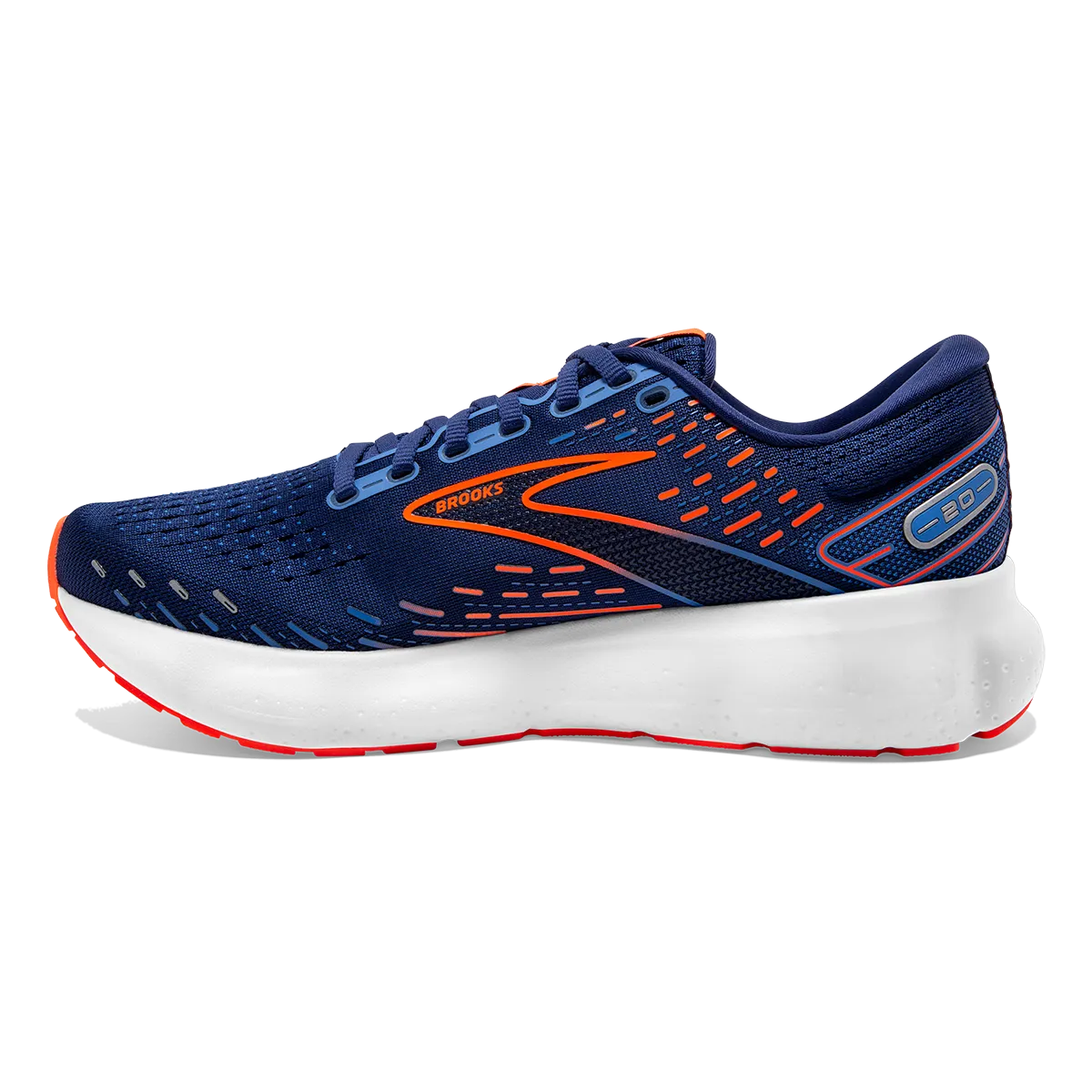 Brooks Glycerin 20 - Bleu Profond - Bleu Palace - Orange