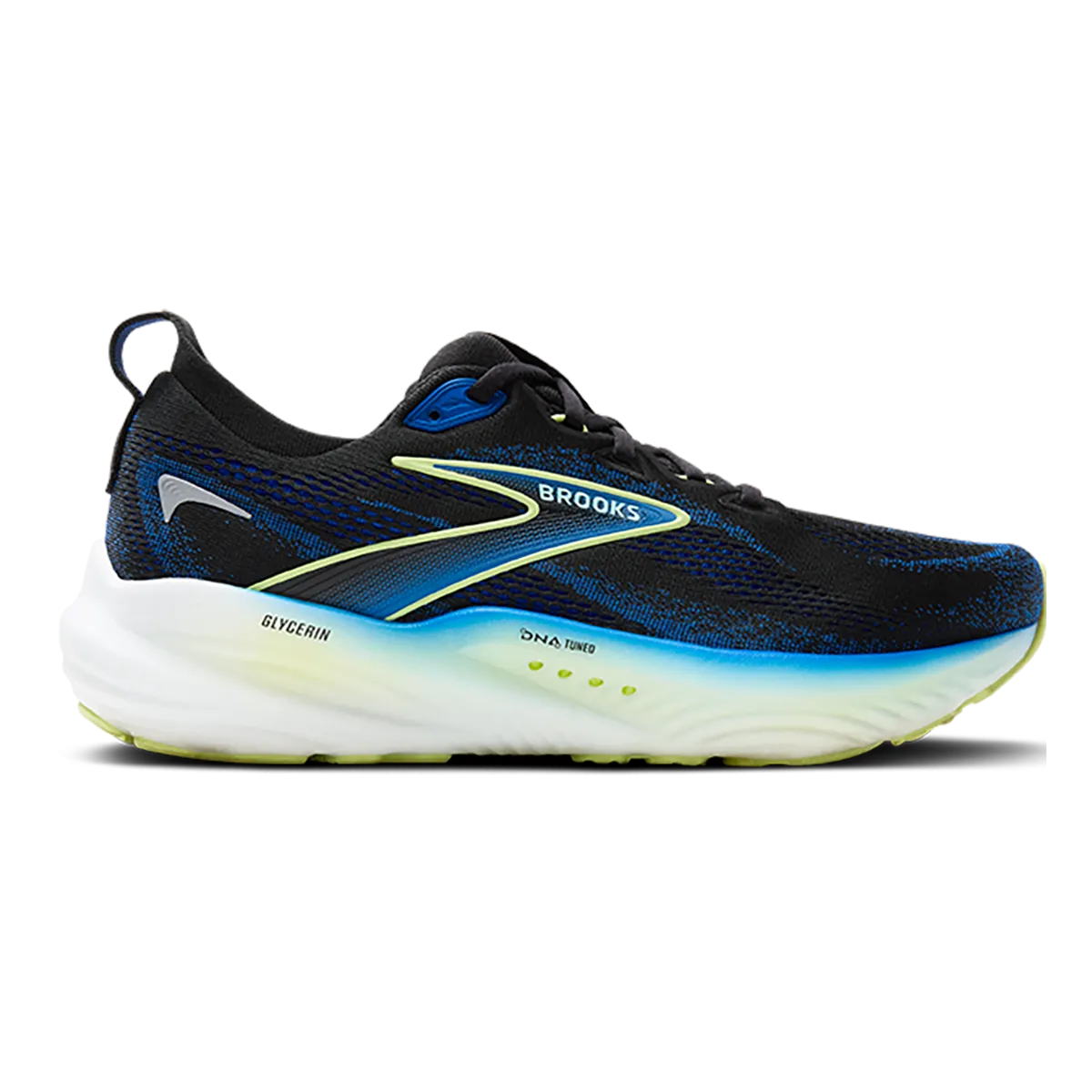 Brooks Glycerin 22 Noir - Cobalt - Jaune Néo