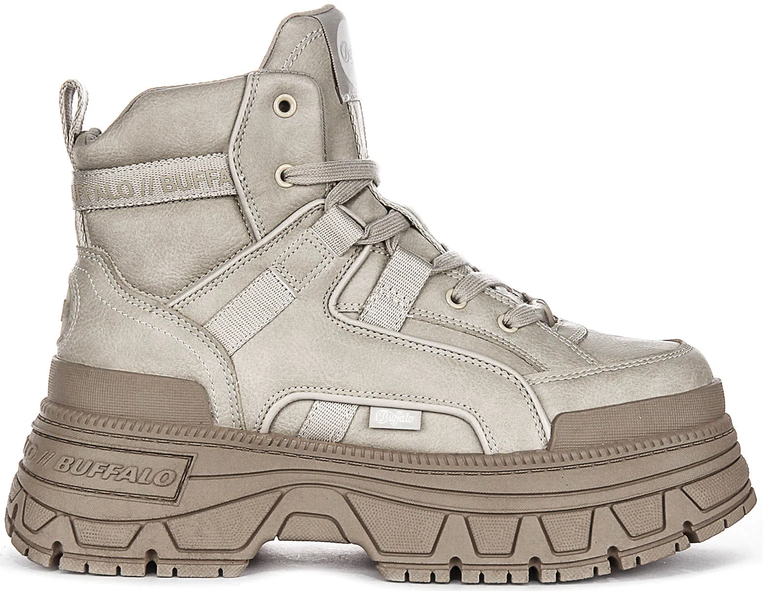Chaussures Buffalo Fushion Hybrid Mid en Crème pour Femmes