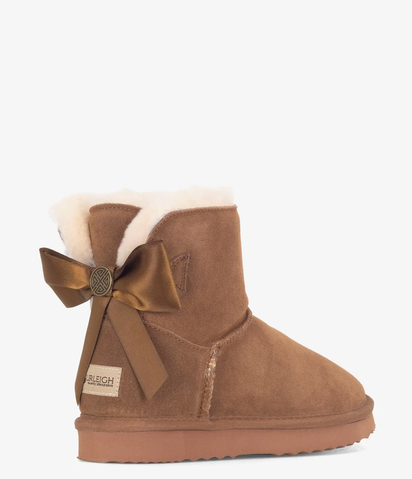 Botte en peau de mouton à mini ruban Burleigh - Femme