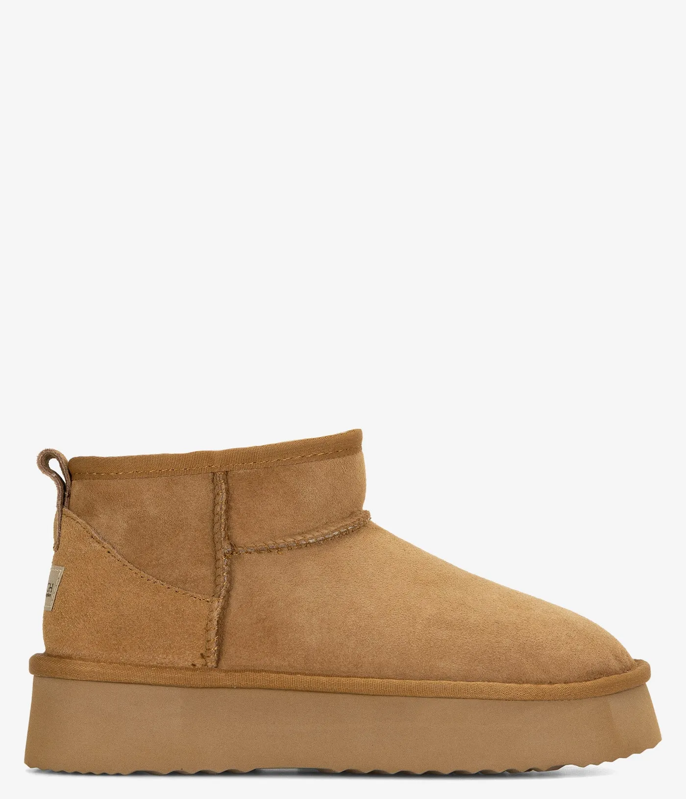 Bottes en peau de mouton Burleigh Platform Shorty Twinface - Femmes