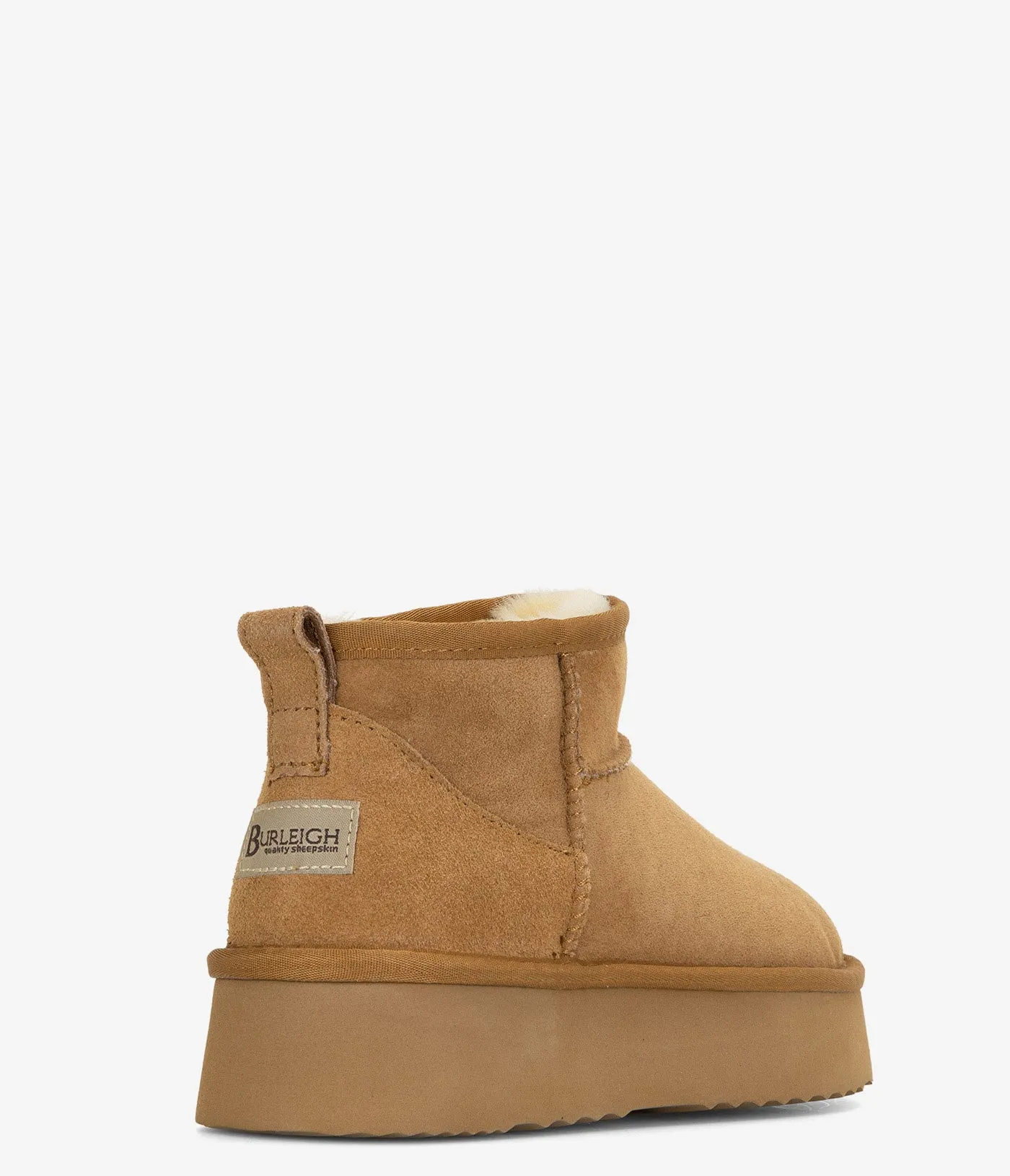 Bottes en peau de mouton Burleigh Platform Shorty Twinface - Femmes