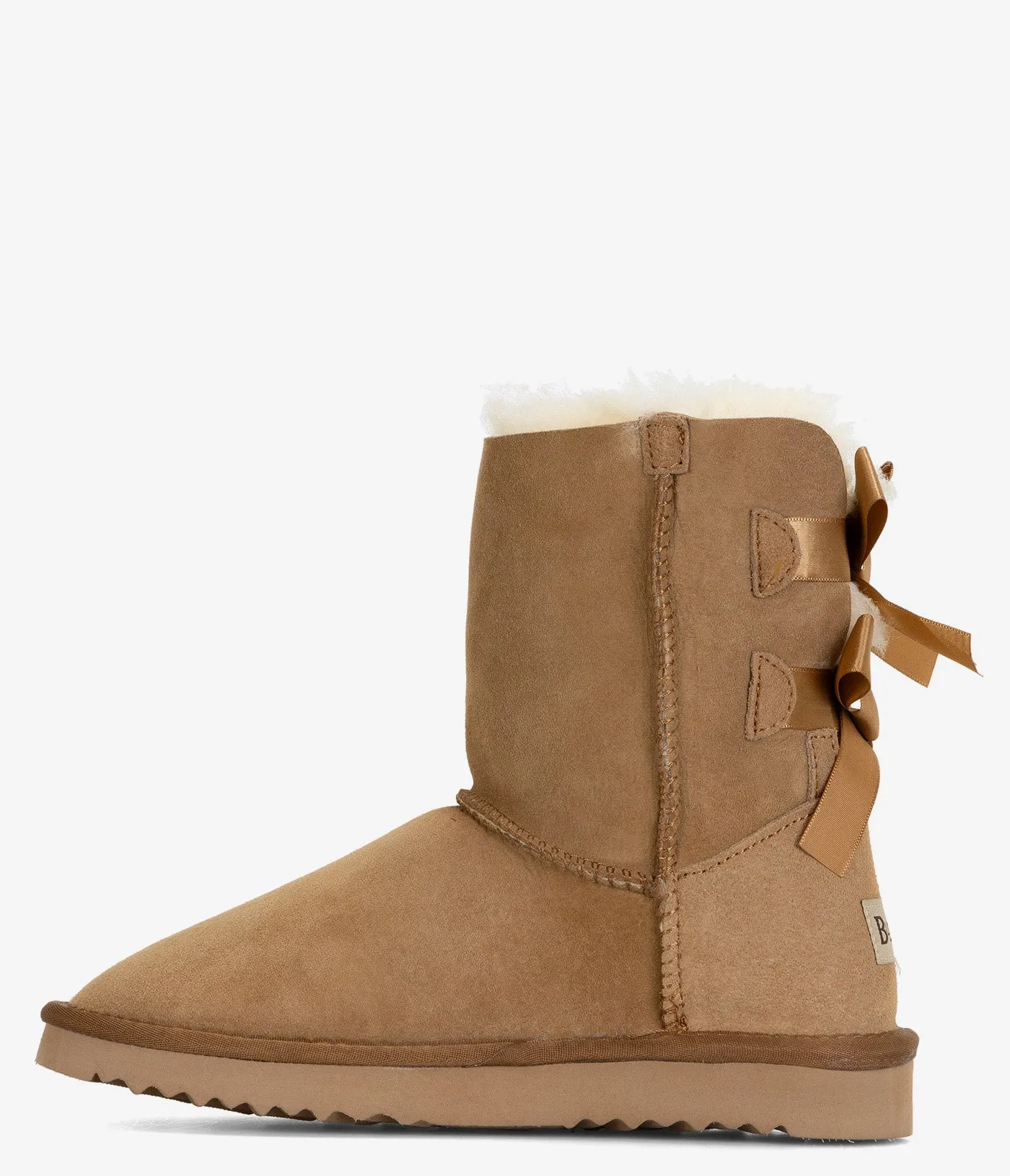 Bottes doubles nœuds courts en peau de mouton Twinface Burleigh - Femmes