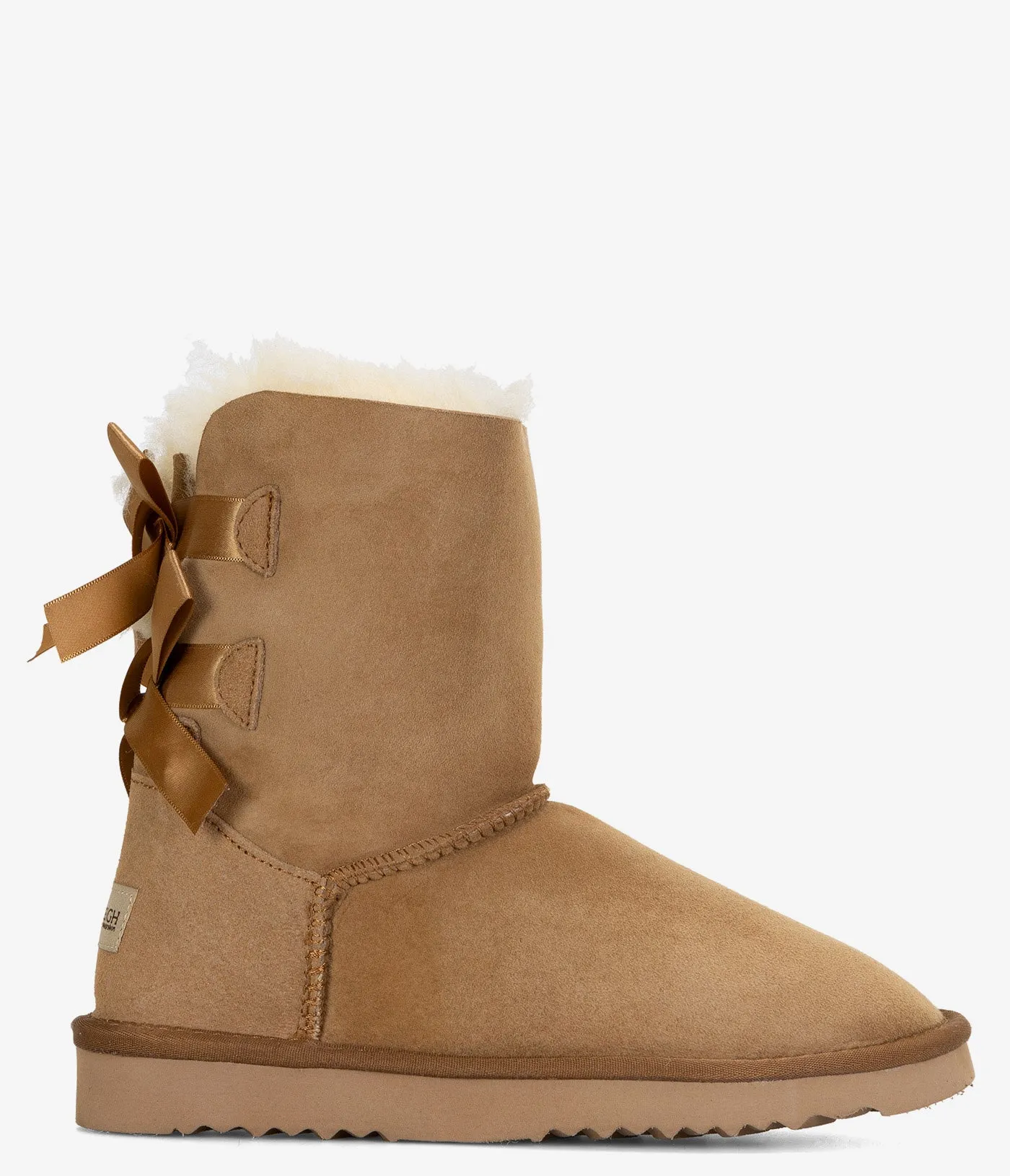 Bottes doubles nœuds courts en peau de mouton Twinface Burleigh - Femmes