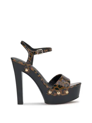 Calenta Studded Platform In Leopard ecco Shoes
