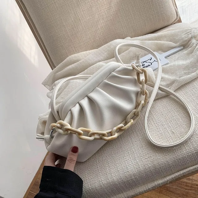 Sacs à bandoulière en similicuir PU couleur bonbon pour femmes 2020 Petit sac bandoulière Voyage Chaîne Sacs à main et Pochettes Mode Nova Bags