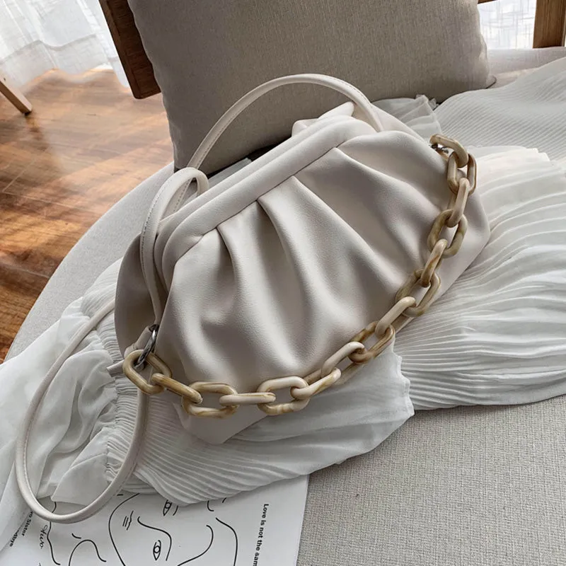 Sacs à bandoulière en similicuir PU couleur bonbon pour femmes 2020 Petit sac bandoulière Voyage Chaîne Sacs à main et Pochettes Mode Nova Bags