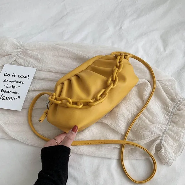 Sacs à bandoulière en similicuir PU couleur bonbon pour femmes 2020 Petit sac bandoulière Voyage Chaîne Sacs à main et Pochettes Mode Nova Bags