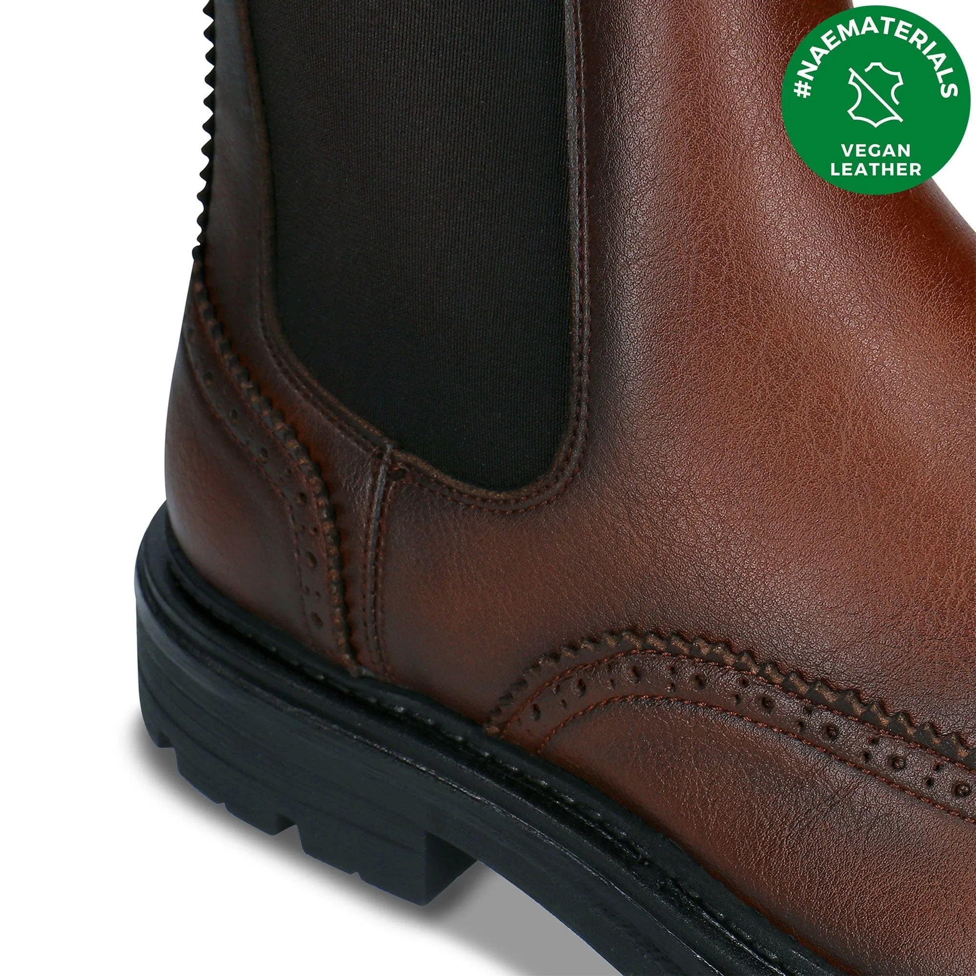 Bottes Chelsea vegan pour hommes Casian | Marron