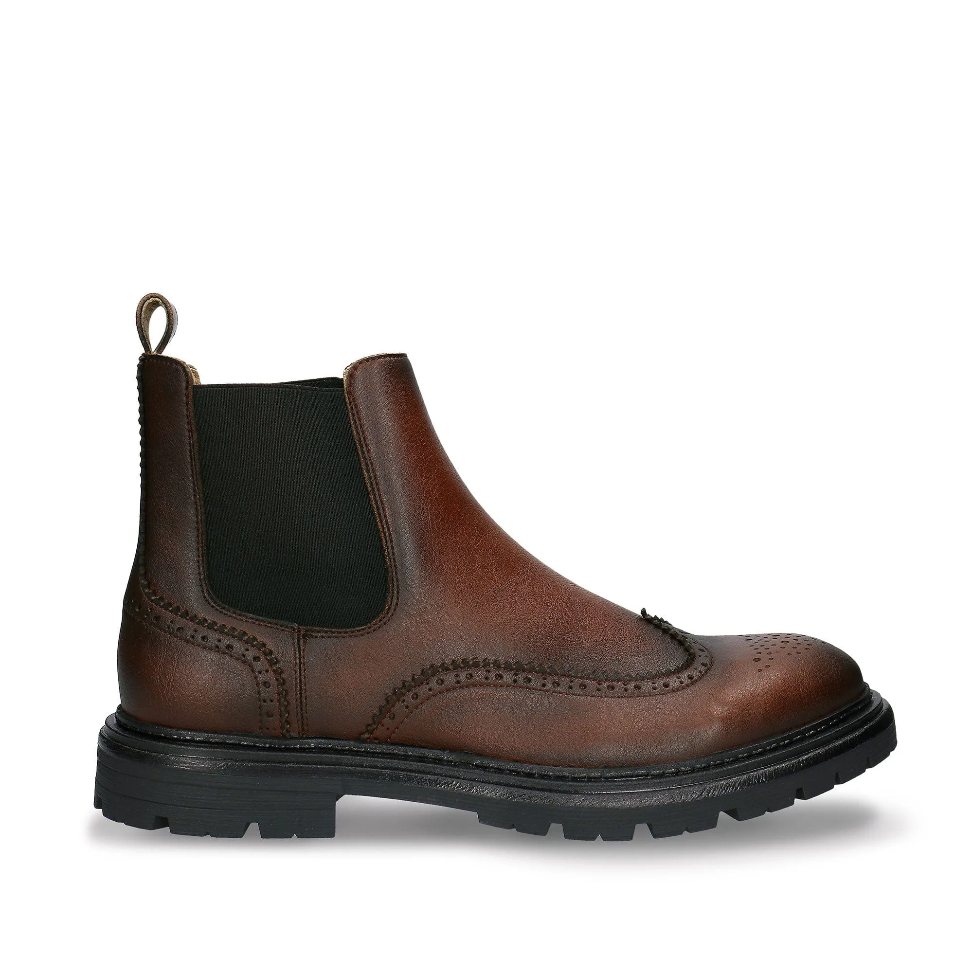 Bottes Chelsea vegan pour hommes Casian | Marron