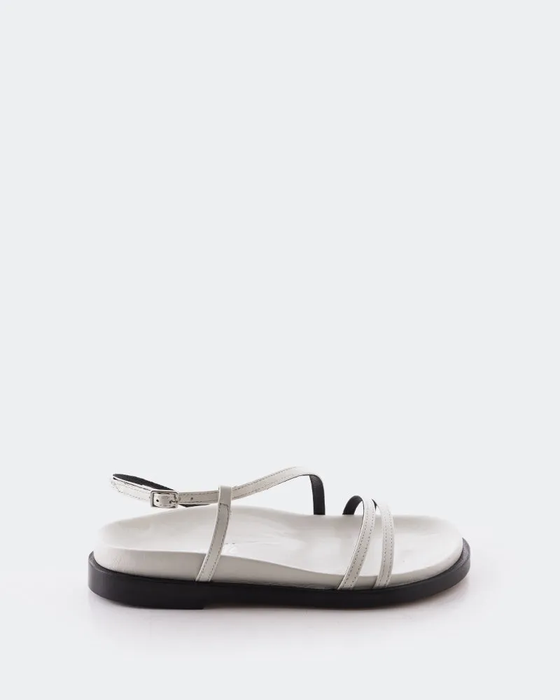 Cassiane Cuir Blanc Cassé