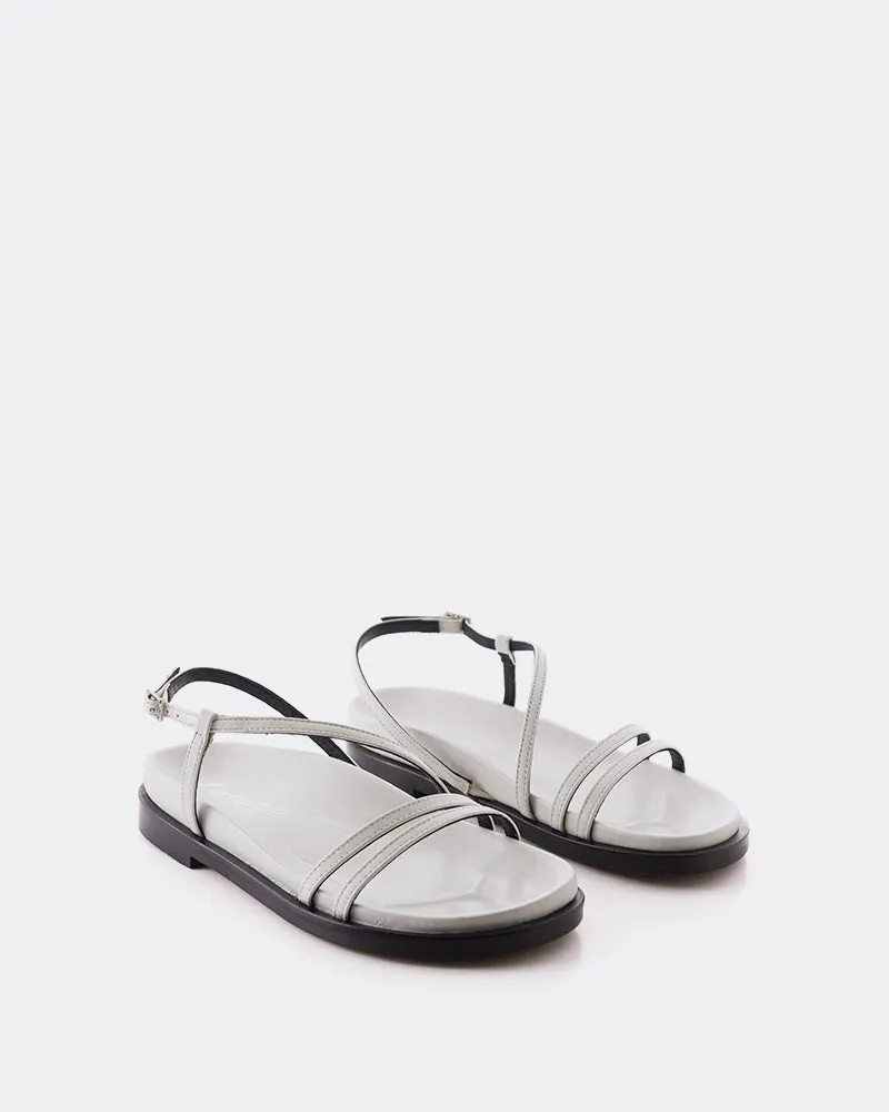 Cassiane Cuir Blanc Cassé