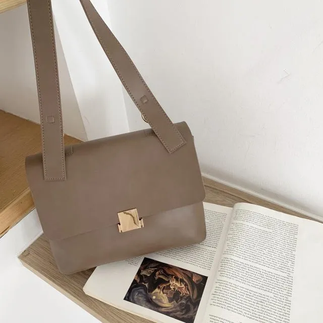 Sacs à bandoulière rétro décontractés pour femmes - Marque de designer - Chic - Bandoulière - Sacs à main féminins - Luxe - Cuir PU - Sac messager - Grand sac à main - Mode Nova Bags
