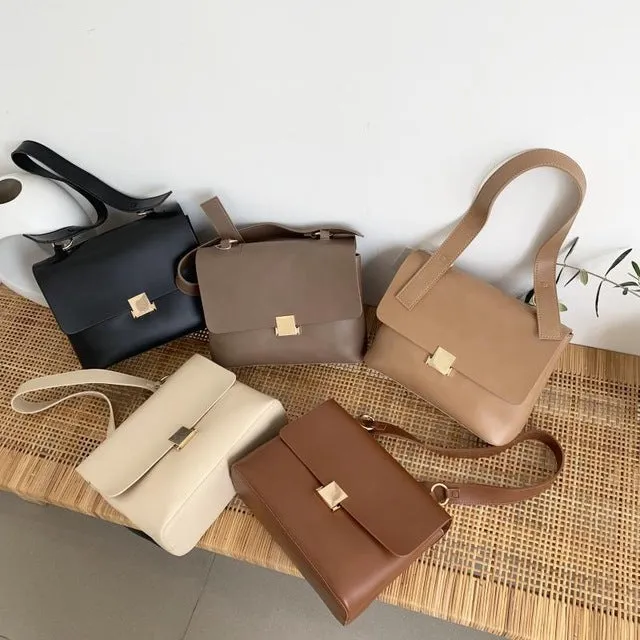 Sacs à bandoulière rétro décontractés pour femmes - Marque de designer - Chic - Bandoulière - Sacs à main féminins - Luxe - Cuir PU - Sac messager - Grand sac à main - Mode Nova Bags
