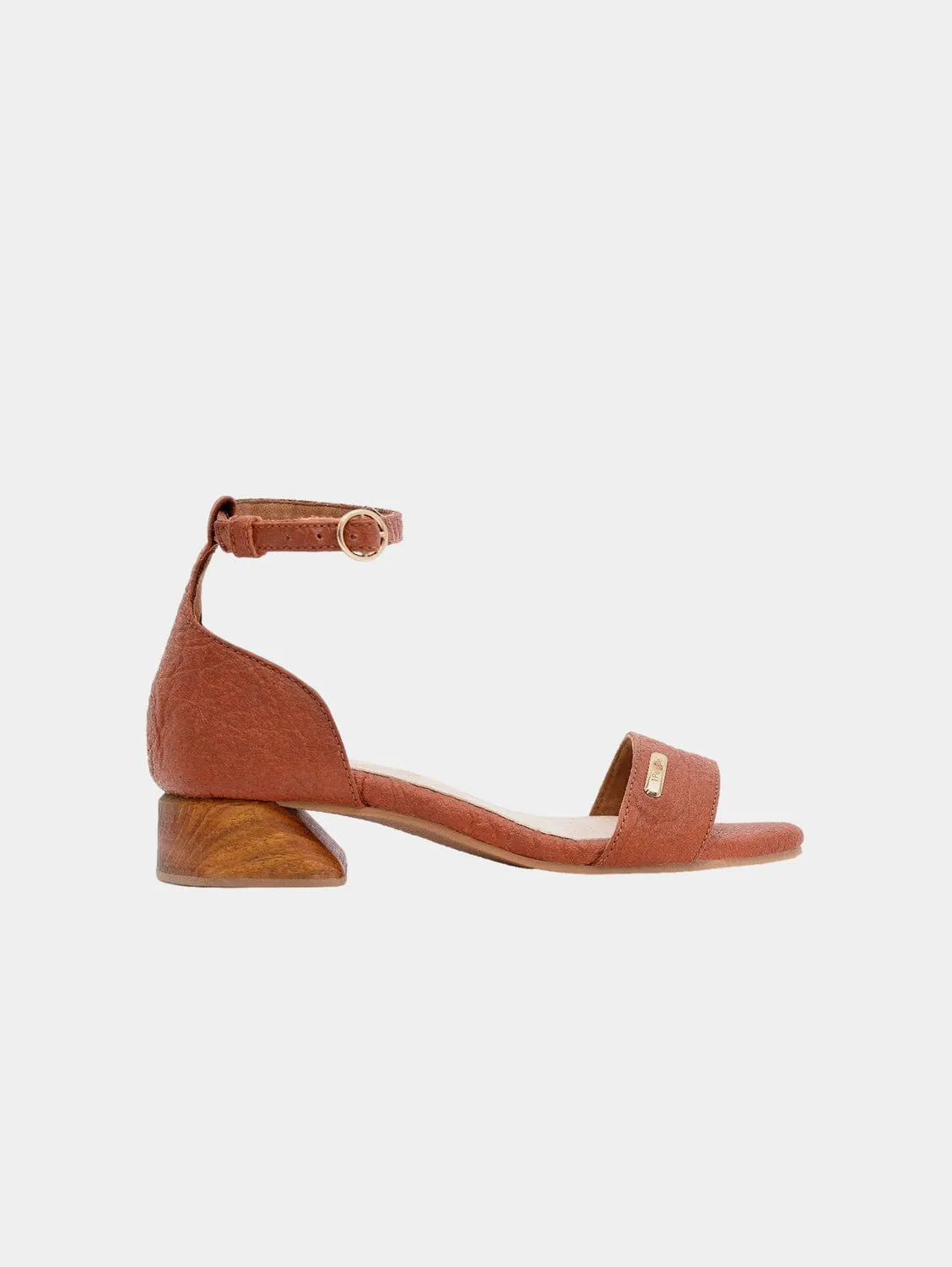 Escarpins à bride cheville en simili-cuir vegan Piñatex® Chicago | Canela