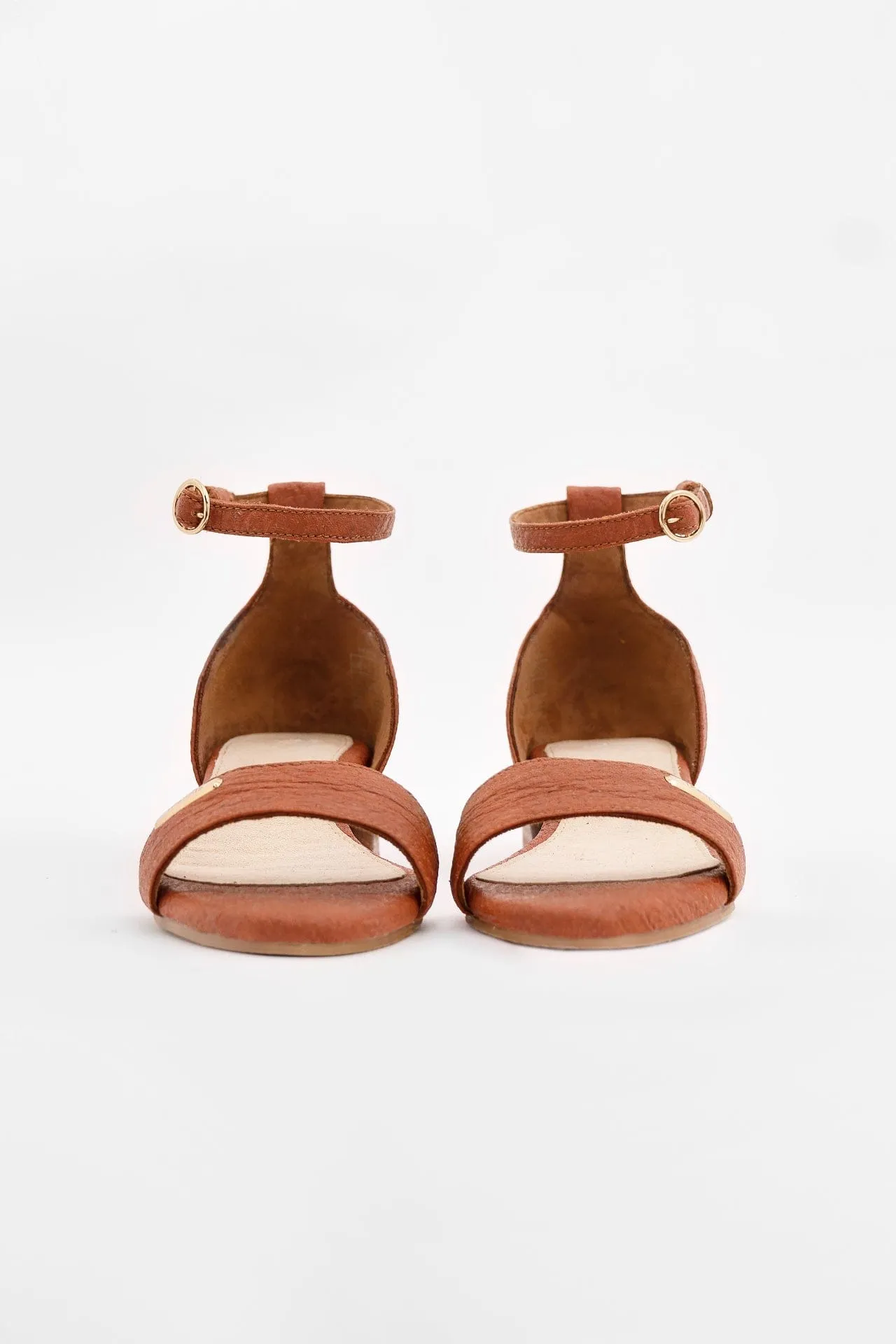Escarpins à bride cheville en simili-cuir vegan Piñatex® Chicago | Canela