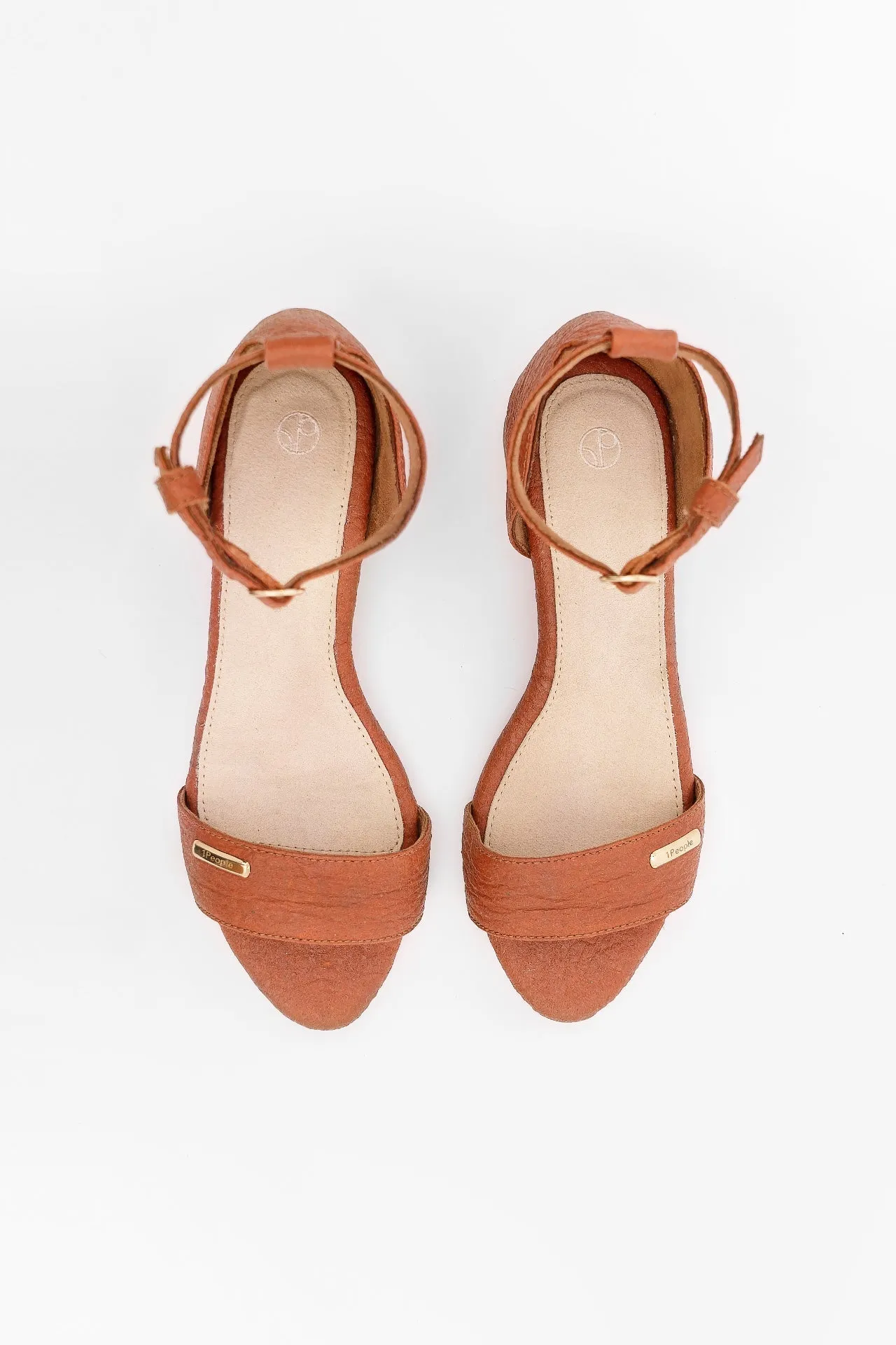Escarpins à bride cheville en simili-cuir vegan Piñatex® Chicago | Canela