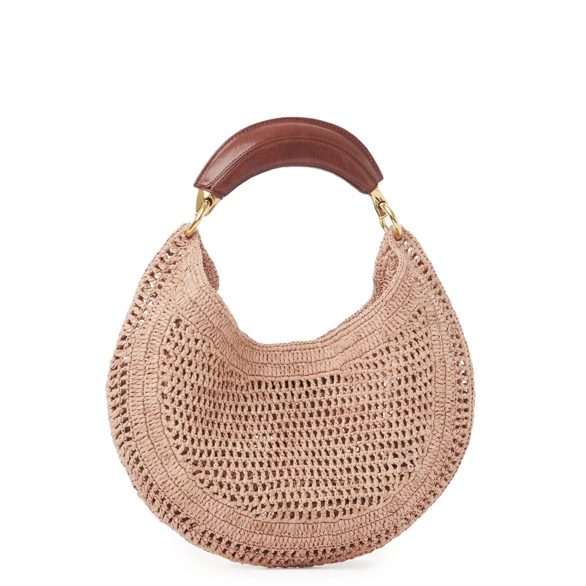 Chloé Sacs Banana Raffia Hobo, Beige