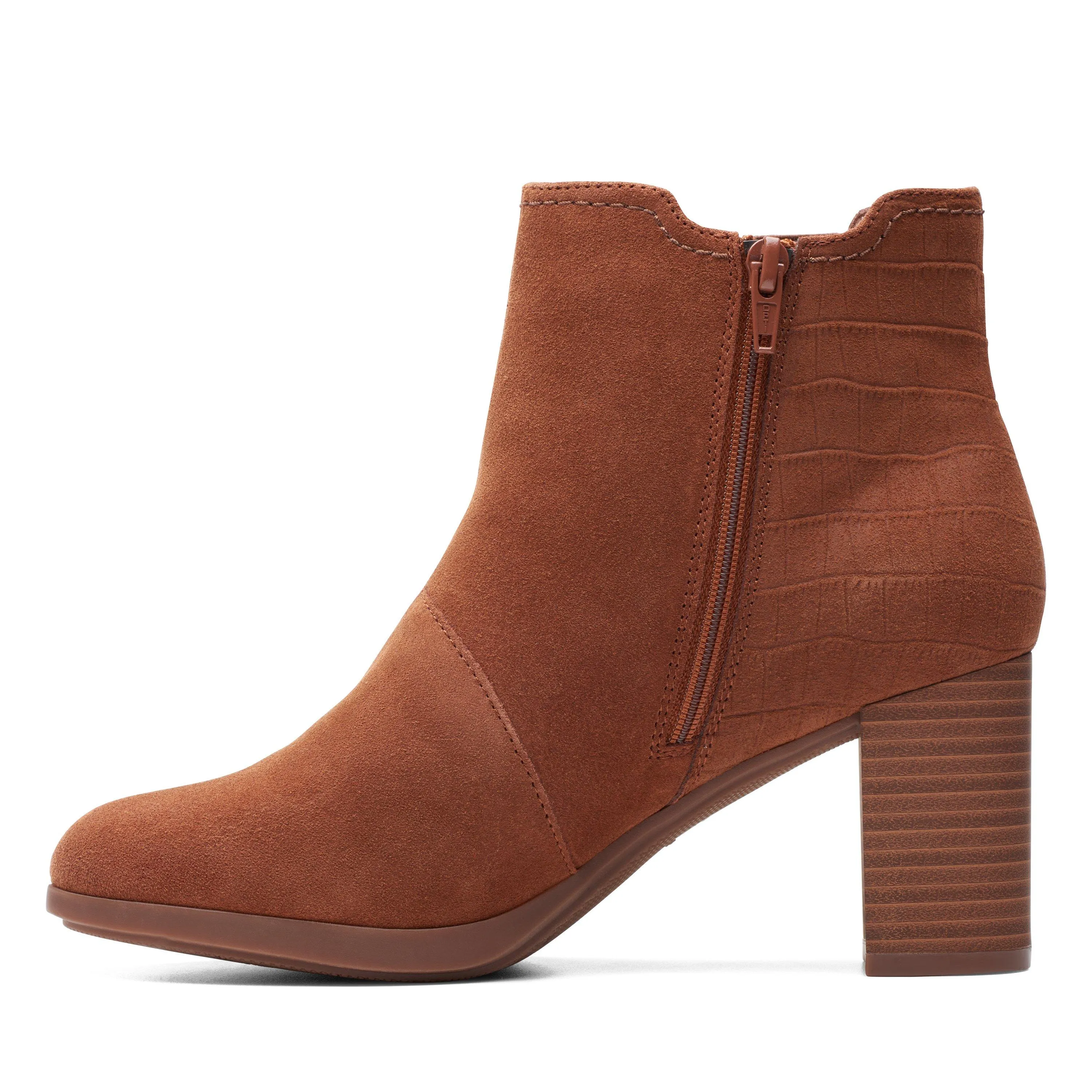 Clarks Bayla Rose en daim marron