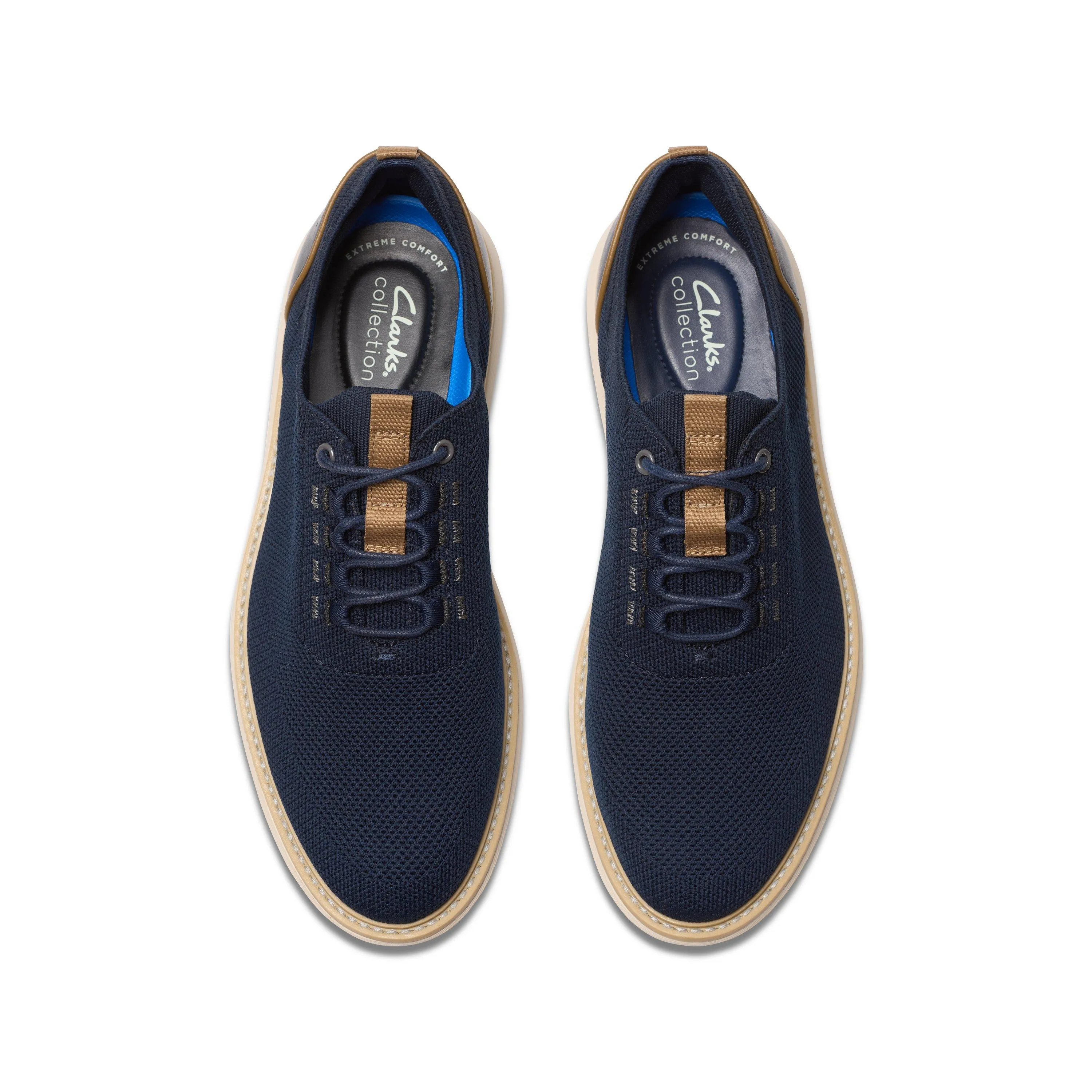 Clarks Brantin Tricot en Textile Bleu