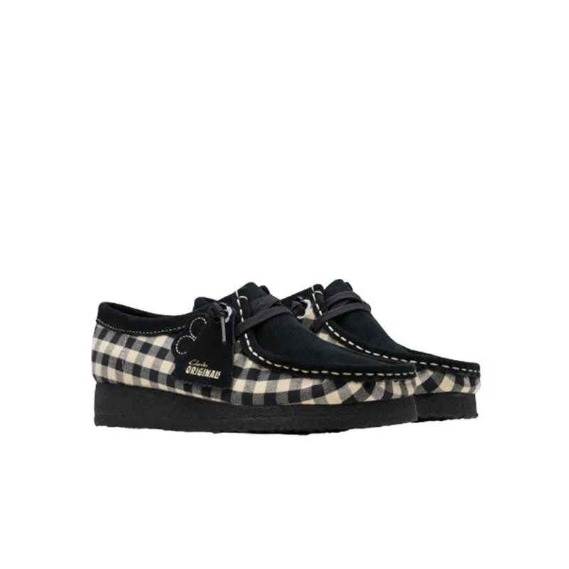 Clarks Femme Wallabee Noir Blanc Vichy 26180672
