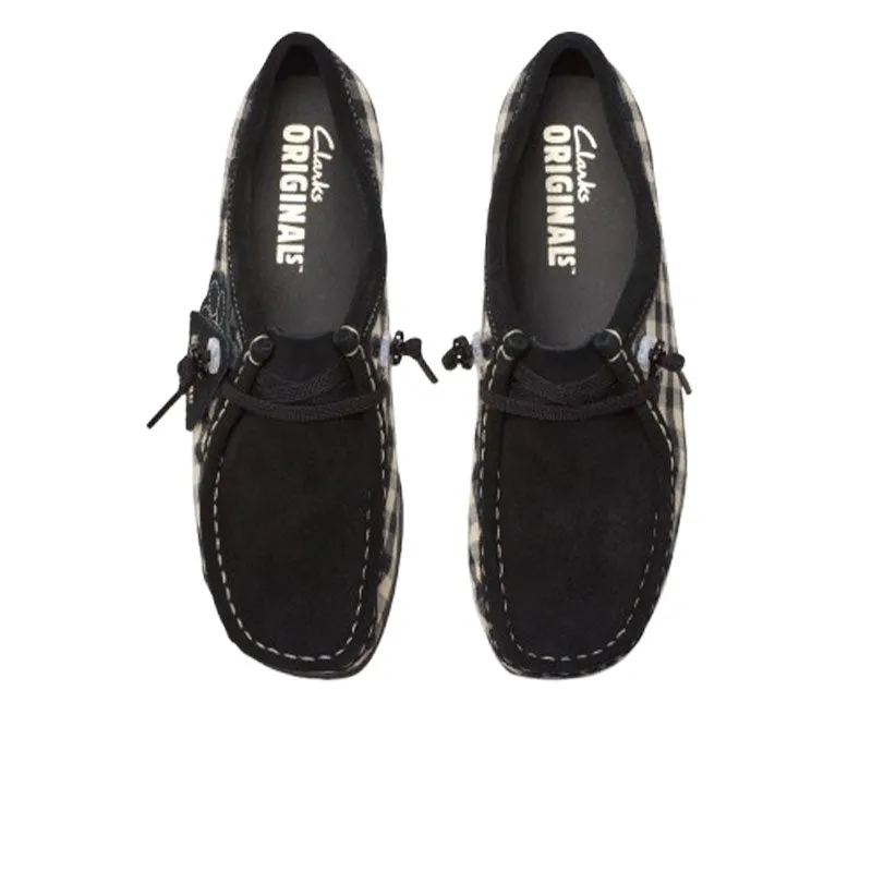 Clarks Femme Wallabee Noir Blanc Vichy 26180672