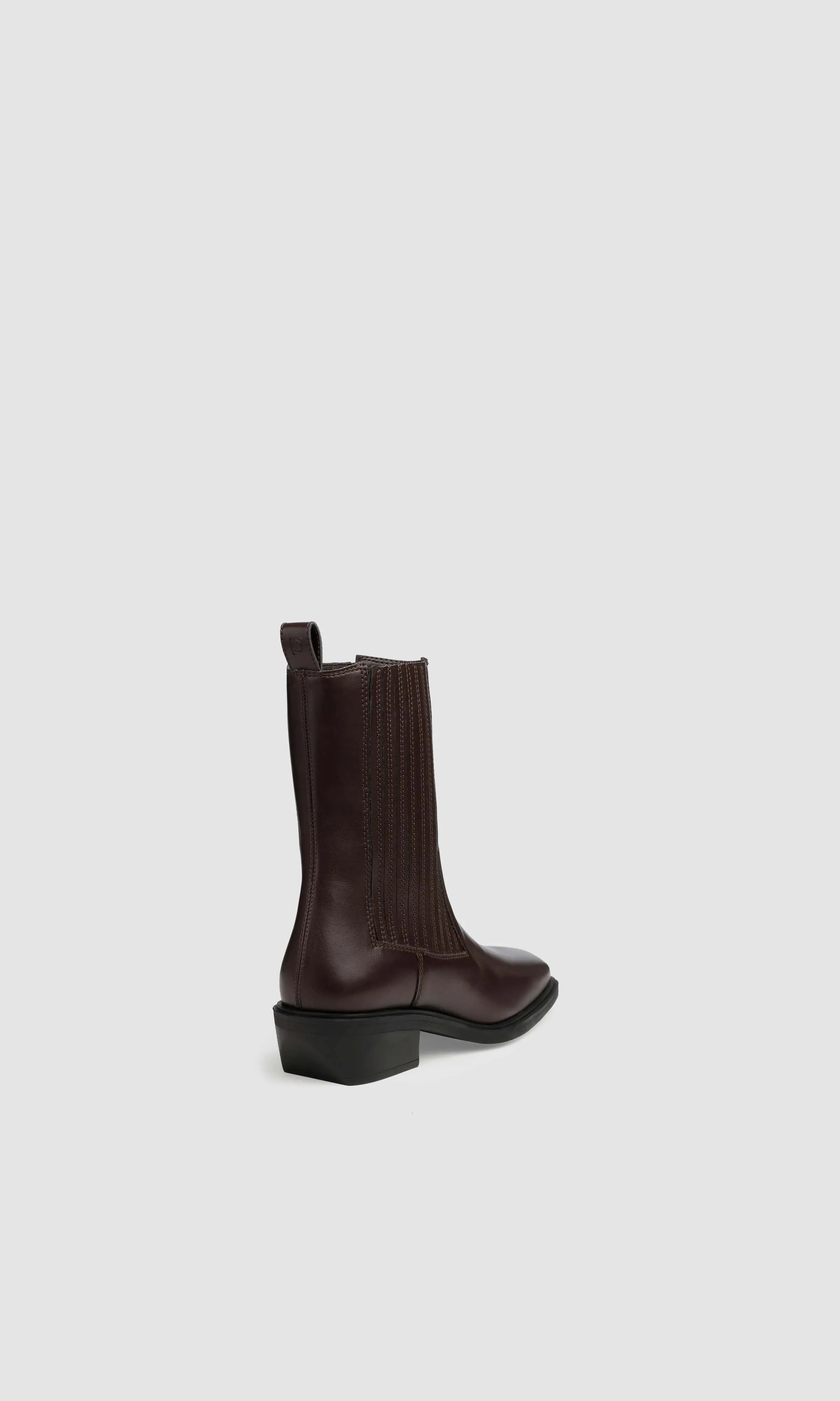 Bottes western en similicuir vegan pomme Claudio Plus | Marron