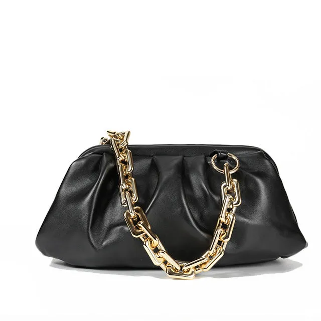 Sac nuage pour femmes, luxe, petit sac à main mignon pour dame, sac bandoulière, sac de jour, sac plissé en forme de ravioli, sac messager à l'épaule, sacs Fashion Nova