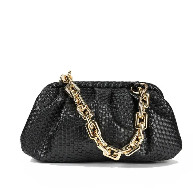 Sac nuage pour femmes, luxe, petit sac à main mignon pour dame, sac bandoulière, sac de jour, sac plissé en forme de ravioli, sac messager à l'épaule, sacs Fashion Nova