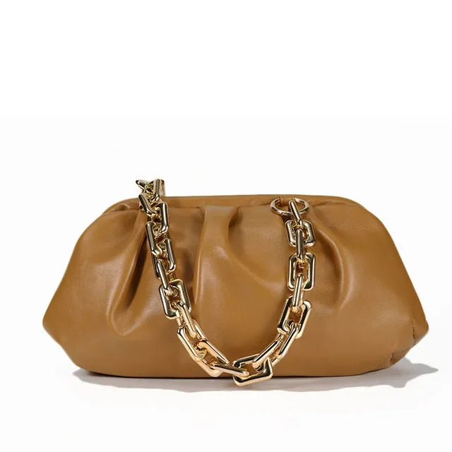 Sac nuage pour femmes, luxe, petit sac à main mignon pour dame, sac bandoulière, sac de jour, sac plissé en forme de ravioli, sac messager à l'épaule, sacs Fashion Nova
