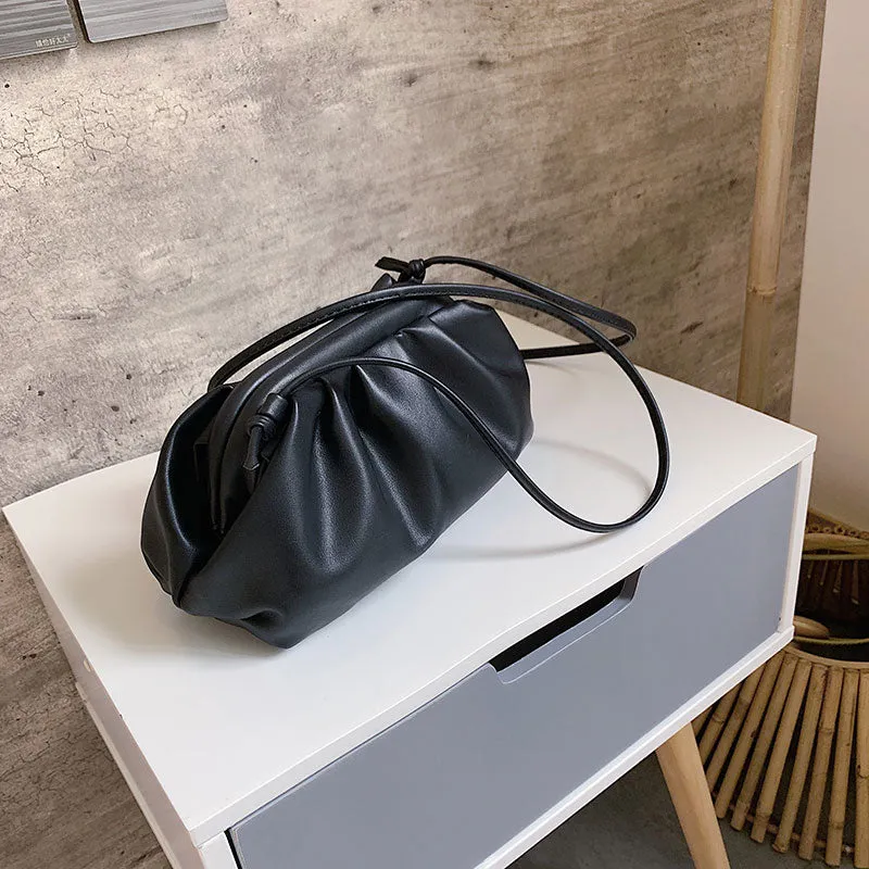 Sac nuage pour femmes, luxe, petit sac à main mignon pour dame, sac bandoulière, sac de jour, sac plissé en forme de ravioli, sac messager à l'épaule, sacs Fashion Nova