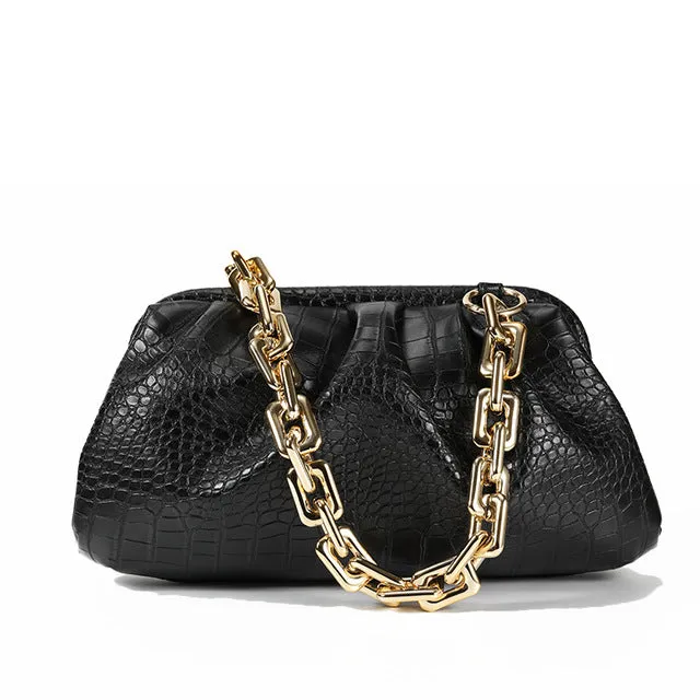 Sac nuage pour femmes, luxe, petit sac à main mignon pour dame, sac bandoulière, sac de jour, sac plissé en forme de ravioli, sac messager à l'épaule, sacs Fashion Nova