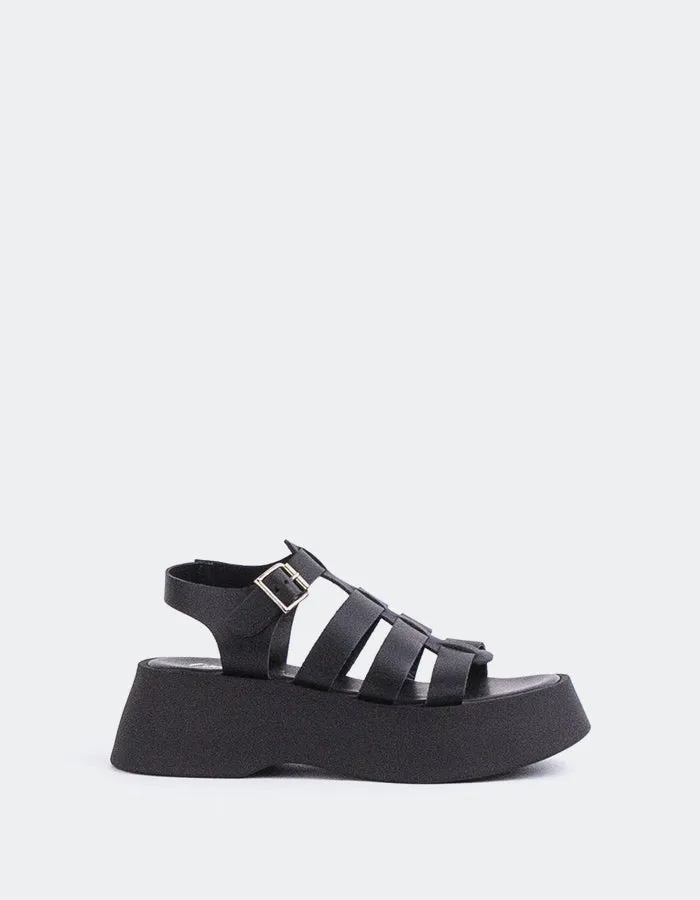Cuir noir confiant