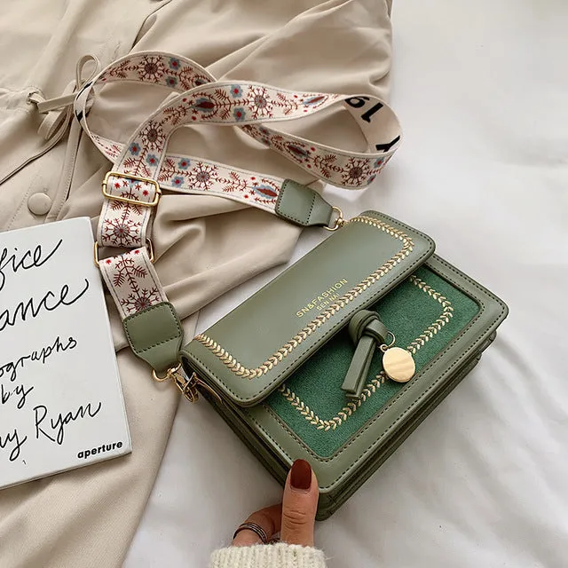 Sacs Bandoulière en Cuir à Contraste pour Femmes 2019, Sac à Main de Voyage Tendance, Sac Messager Épaule Simple, Sac Bandoulière Femme, Fashion Nova Bags