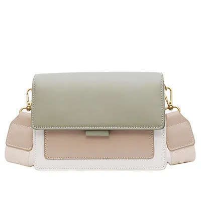Sacs Bandoulière en Cuir à Contraste pour Femmes 2020, Sac à Main de Voyage Tendance, Sac Messager Épaule Simple, Sac Bandoulière Femme, Fashion Nova Bags