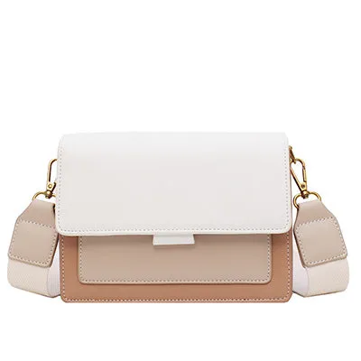 Sacs Bandoulière en Cuir à Contraste pour Femmes 2020, Sac à Main de Voyage Tendance, Sac Messager Épaule Simple, Sac Bandoulière Femme, Fashion Nova Bags