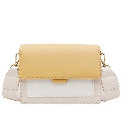 Sacs Bandoulière en Cuir à Contraste pour Femmes 2020, Sac à Main de Voyage Tendance, Sac Messager Épaule Simple, Sac Bandoulière Femme, Fashion Nova Bags