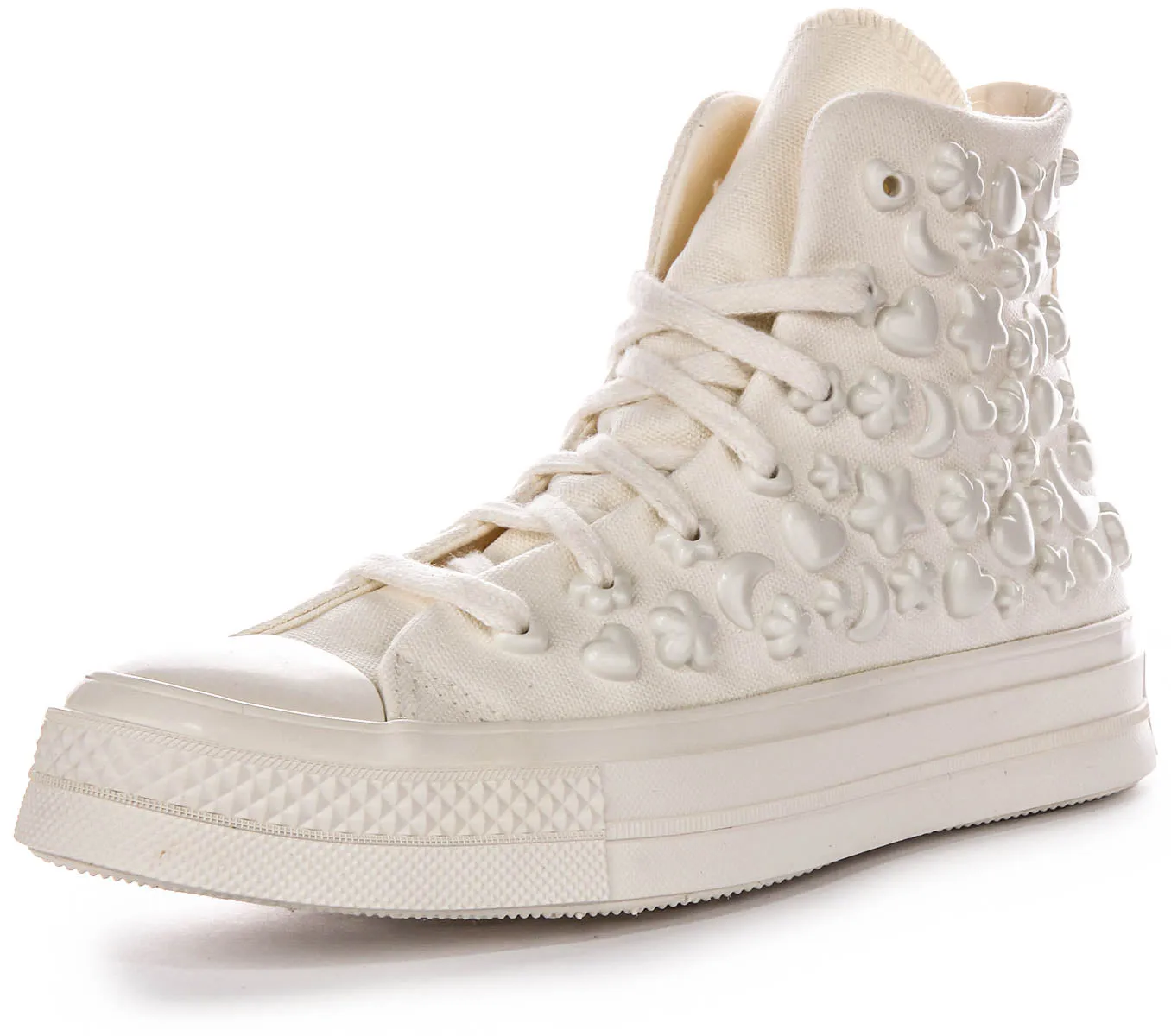 Converse All Star Hi A06434C Charms En Blanc Pour Femme Chaussures Converse