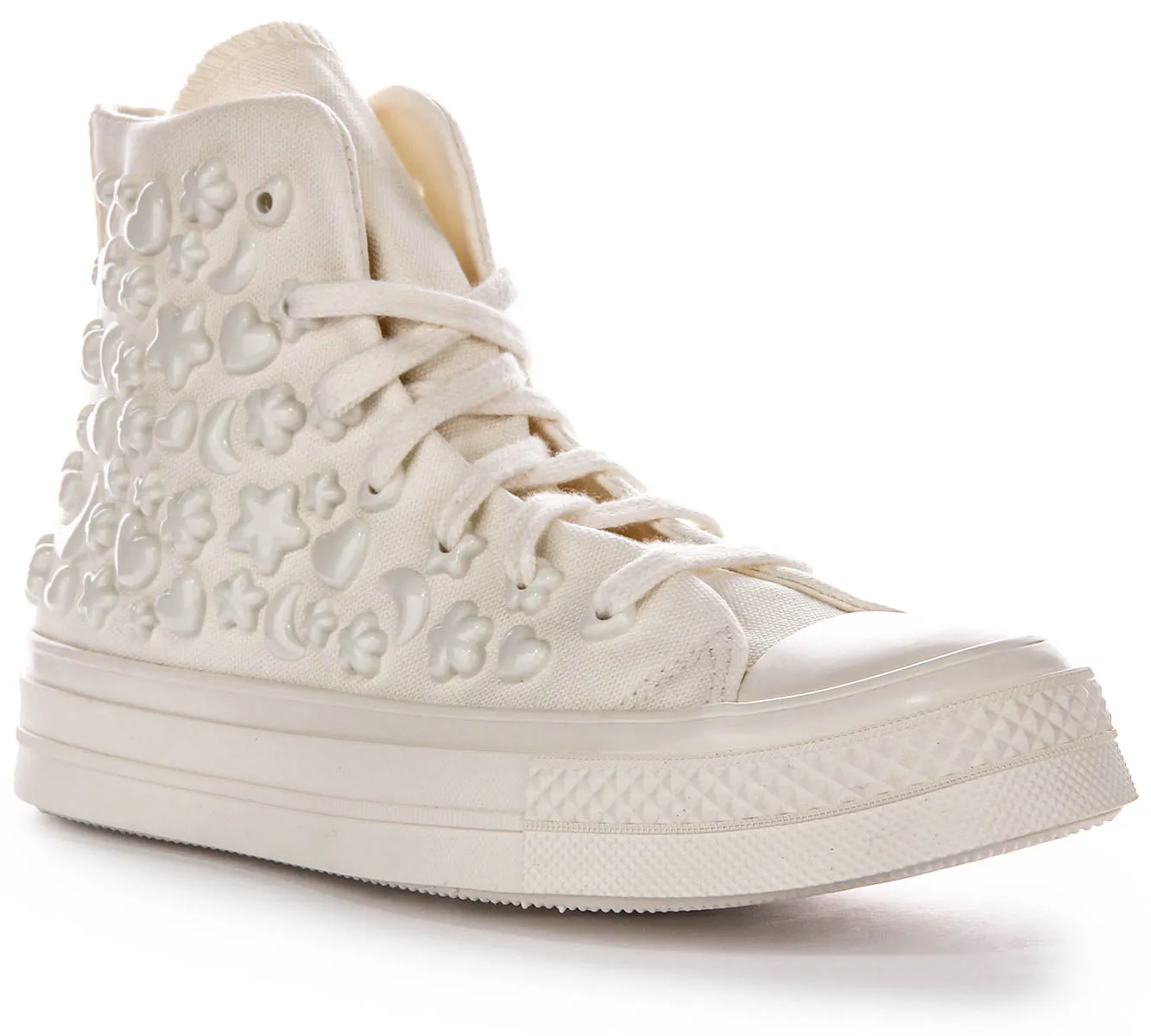 Converse All Star Hi A06434C Charms En Blanc Pour Femme Chaussures Converse