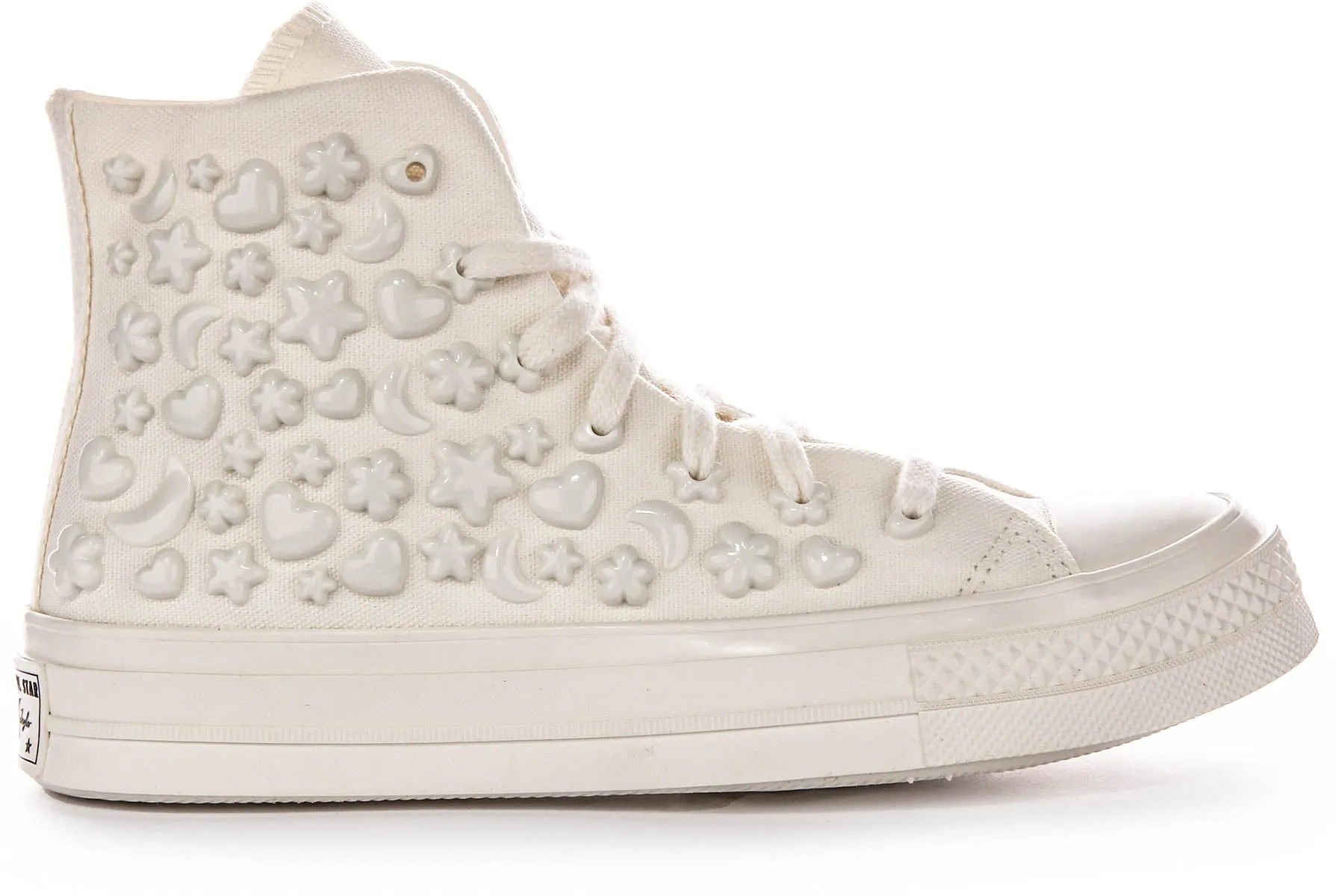 Converse All Star Hi A06434C Charms En Blanc Pour Femme Chaussures Converse