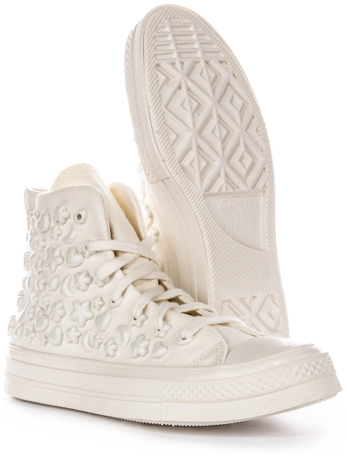 Converse All Star Hi A06434C Charms En Blanc Pour Femme Chaussures Converse